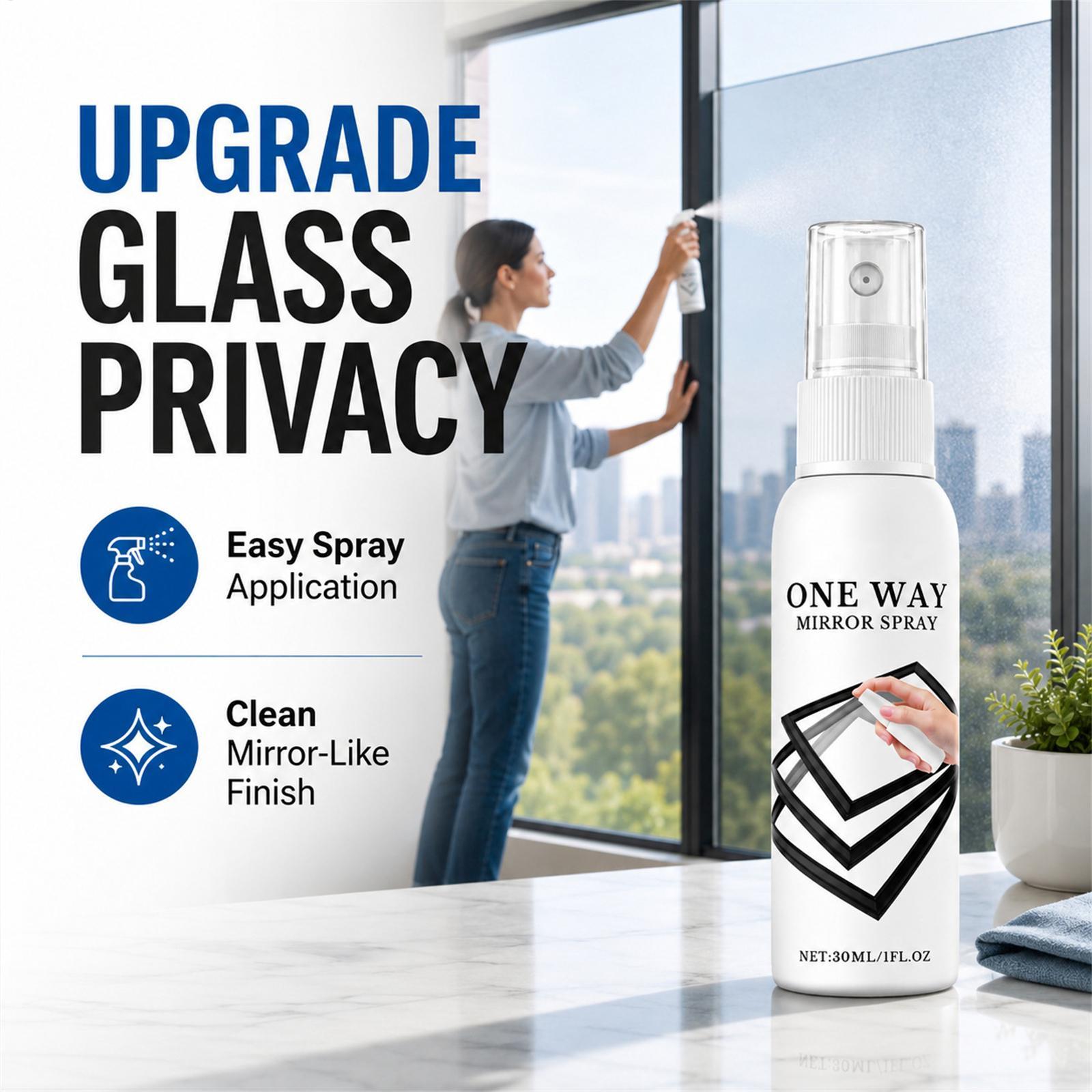 Home Security For Windows - 反射ウィンドウスプレー 30 ミリリットル速乾性断熱プライバシーティントフィルムガラスコーティング剤車ホームオフィスアパート用