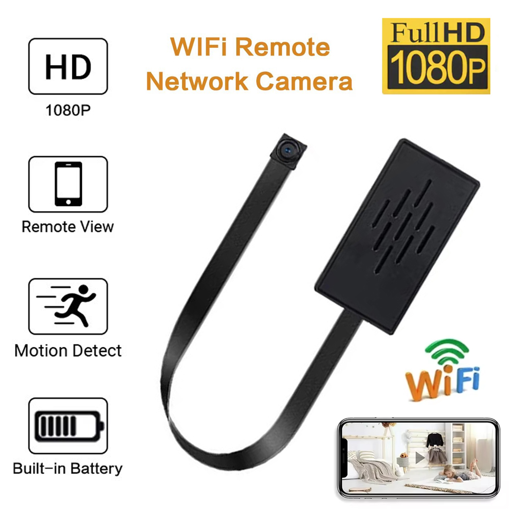 Hidden Camera Clock - HD 1080P ミニカメラ DIY ポータブルワイヤレスモジュール WiFi