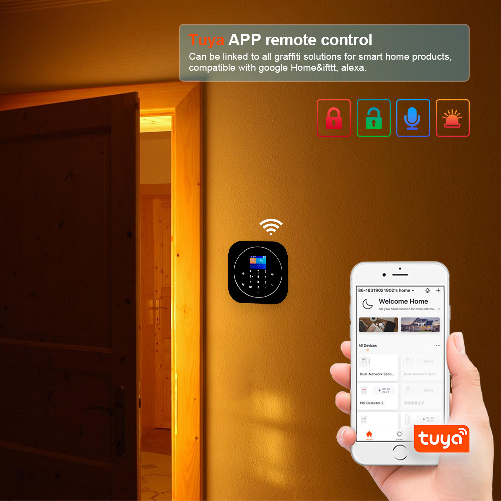 KERUI G12 2G Wifi ワイヤレスホーム警報シス - Home Security No Wifi のレビューと価格
