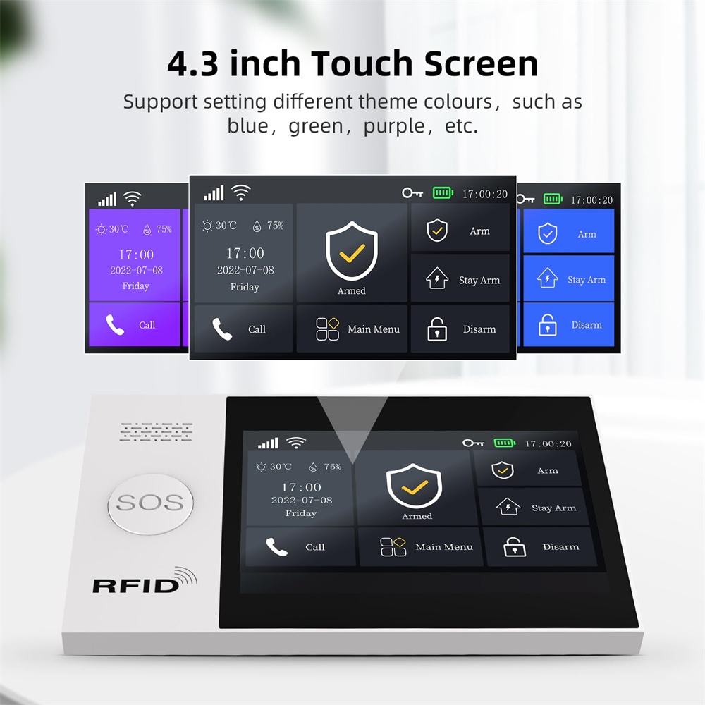 2.4G WIFIスマートGSMアラームシステム、TUYAス - Home Security No Wifi のレビューと価格