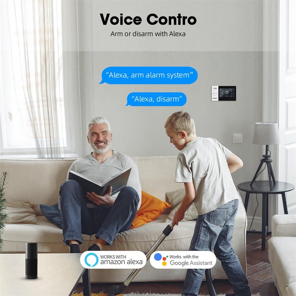 2.4G WIFIスマートGSMアラームシステム、TUYAス - Home Security No Wifi のレビューと価格