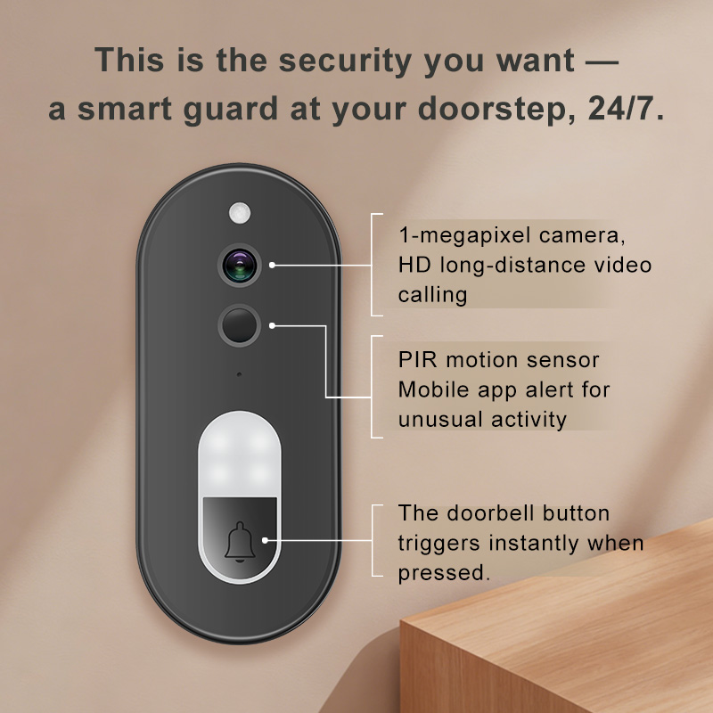 Tuya 1080P HD ワイヤレス WiFi ビデオドア - Home Security No Wifi のレビューと価格