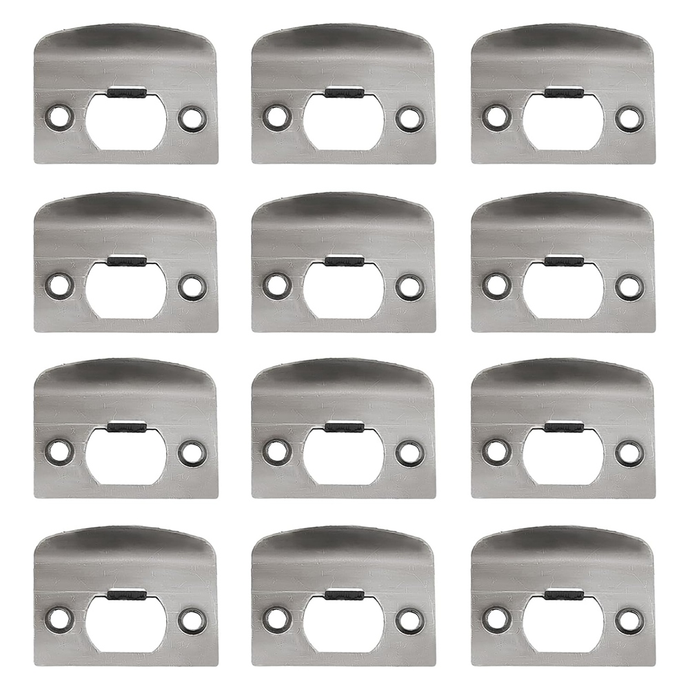 AT51-12 PCS ドアストライクプレート、ブラックデッ - Door Reinforcer Kit のレビューと価格
