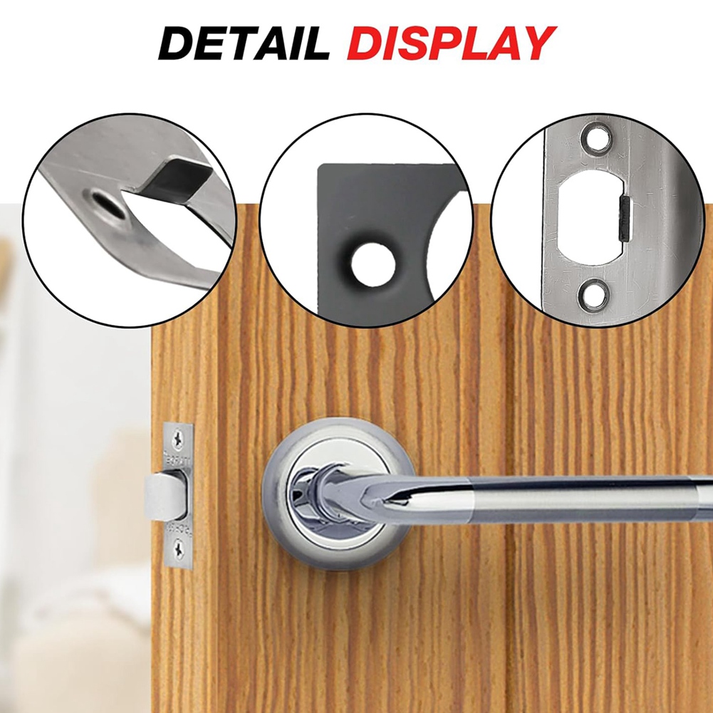 AT51-12 PCS ドアストライクプレート、ブラックデッ - Door Reinforcer Kit のレビューと価格