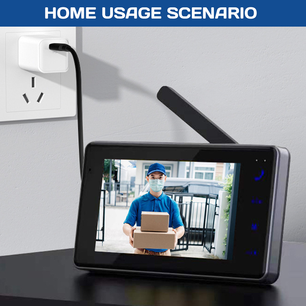 4.3インチHD IPSスクリーンワイヤレスビジュアルインタ - Home Security No Wifi のレビューと価格