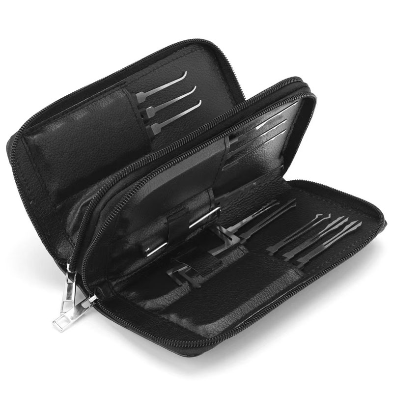 24個入りチタンメッキ車用ロック解除ツールセット、鍵屋と自動 - Lock Picking Set のレビューと価格