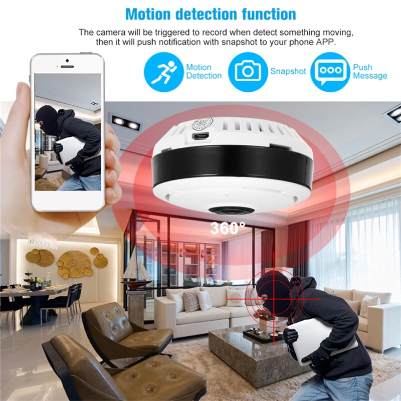 パノラマセキュリティカメラ,魚眼レンズIPカメラ,暗視監視カ - Hidden Camera Clock のレビューと価格