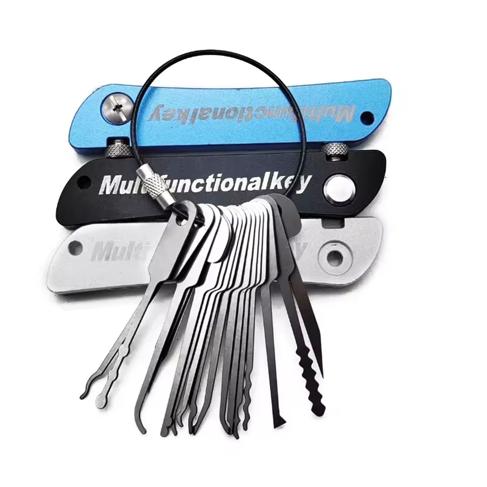 21 個のコンパクトなロックピッキングセット、防錆性、多用途 - Lock Picking Set のレビューと価格