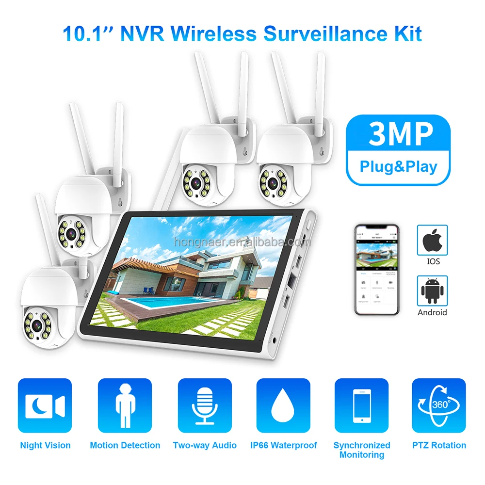 2026年 ホンナール 3MP 4チャンネル WiFi ホー - Home Security System のレビューと価格