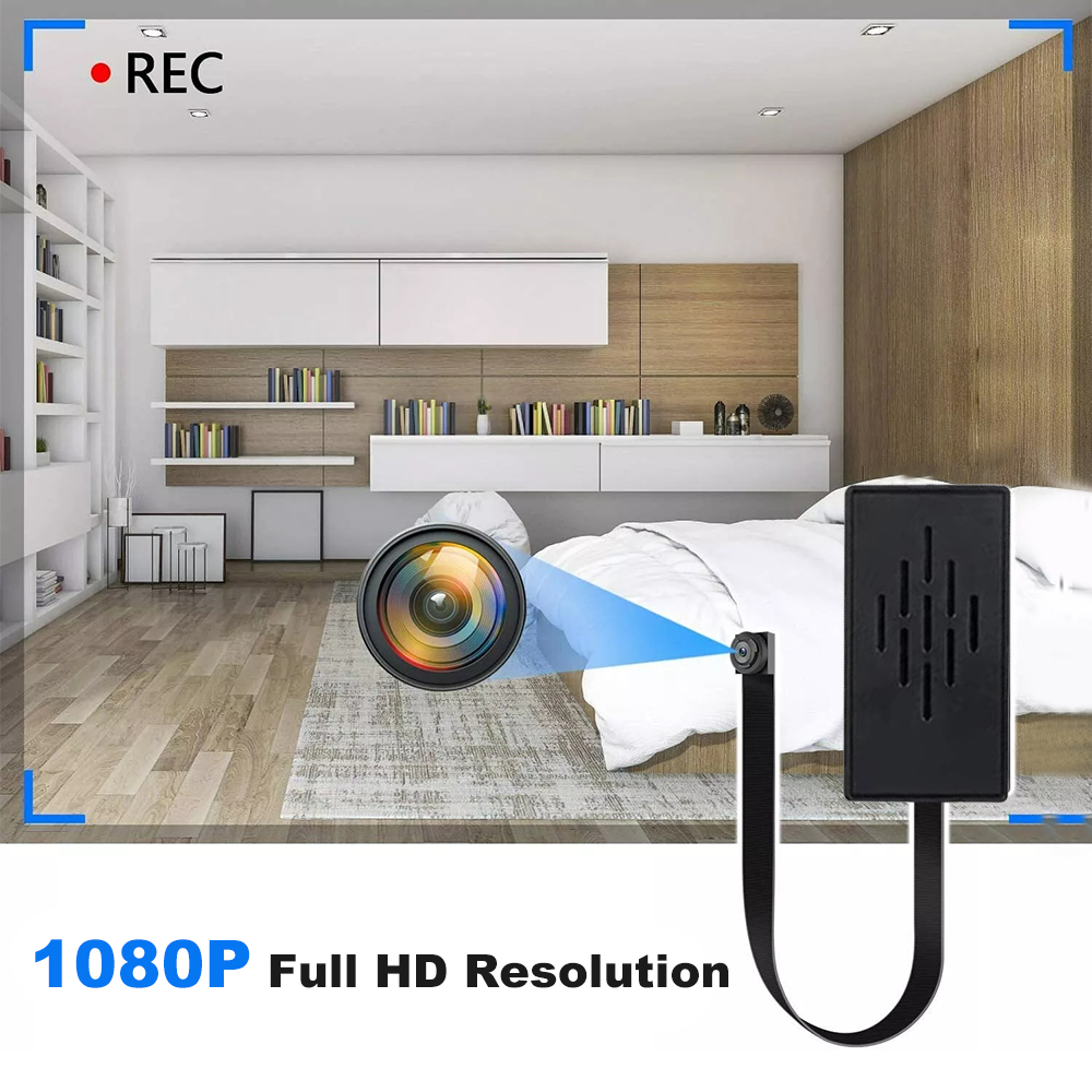 HD 1080P ミニカメラ DIY ポータブルワイヤレスモ - Hidden Camera Clock のレビューと価格