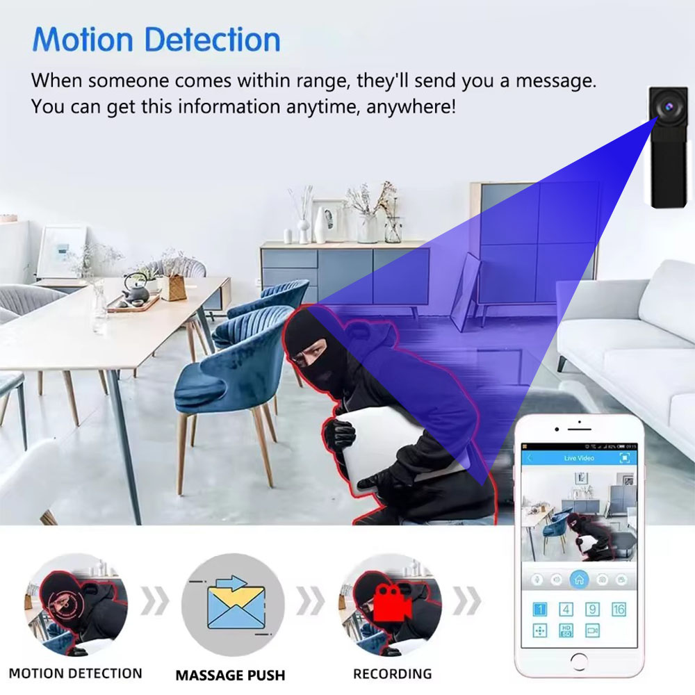 4K HDミニWiFiカメラ、遠隔視聴、動体検知対応、DIY - Hidden Camera Clock のレビューと価格