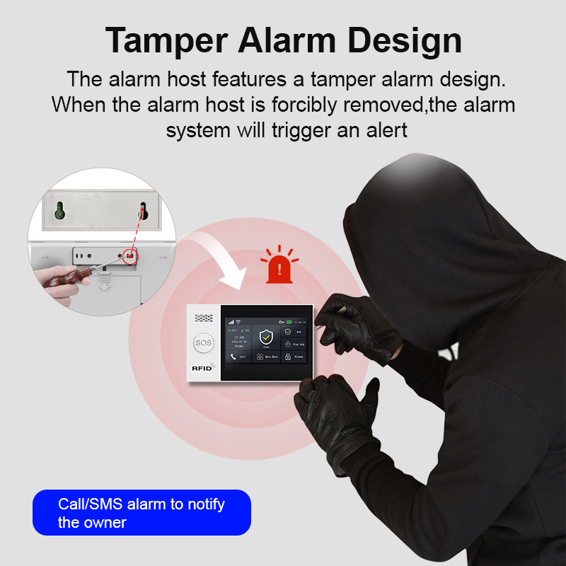 PGST 2G GSM WiFi 警報システムキット ワイヤ - Home Security No Wifi のレビューと価格