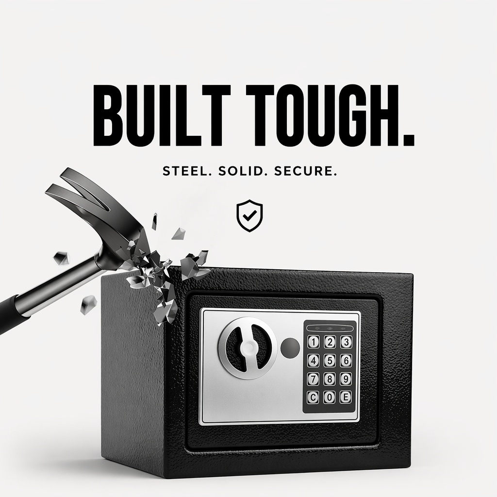 全鋼製電子デジタルキーパッドセーフボックスデュアルパスワード - Home Security Safe のレビューと価格