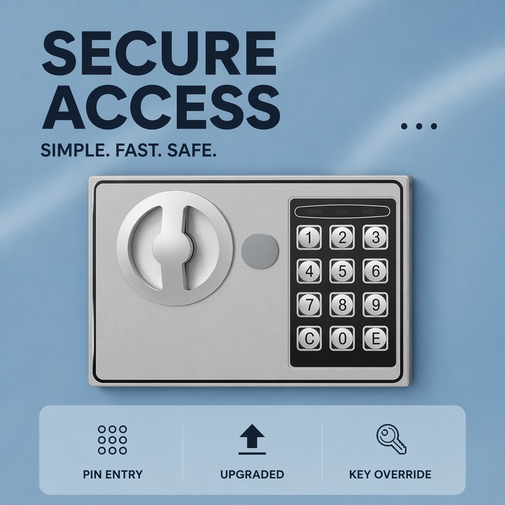 全鋼製電子デジタルキーパッドセーフボックスデュアルパスワード - Home Security Safe のレビューと価格