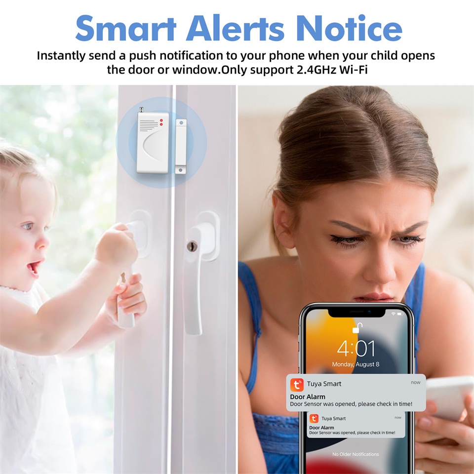 KERUI 120db サイレン警報システム WiFi Tu - Home Security No Wifi のレビューと価格