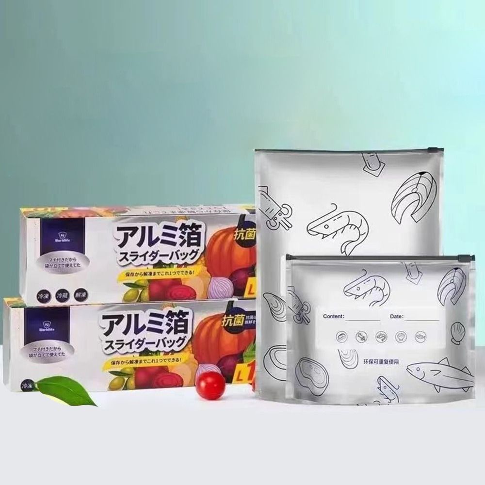 10 ピース/バッグ大容量アルミ箔食品袋漏れ防止冷凍庫安全冷 - Home Security Safe のレビューと価格