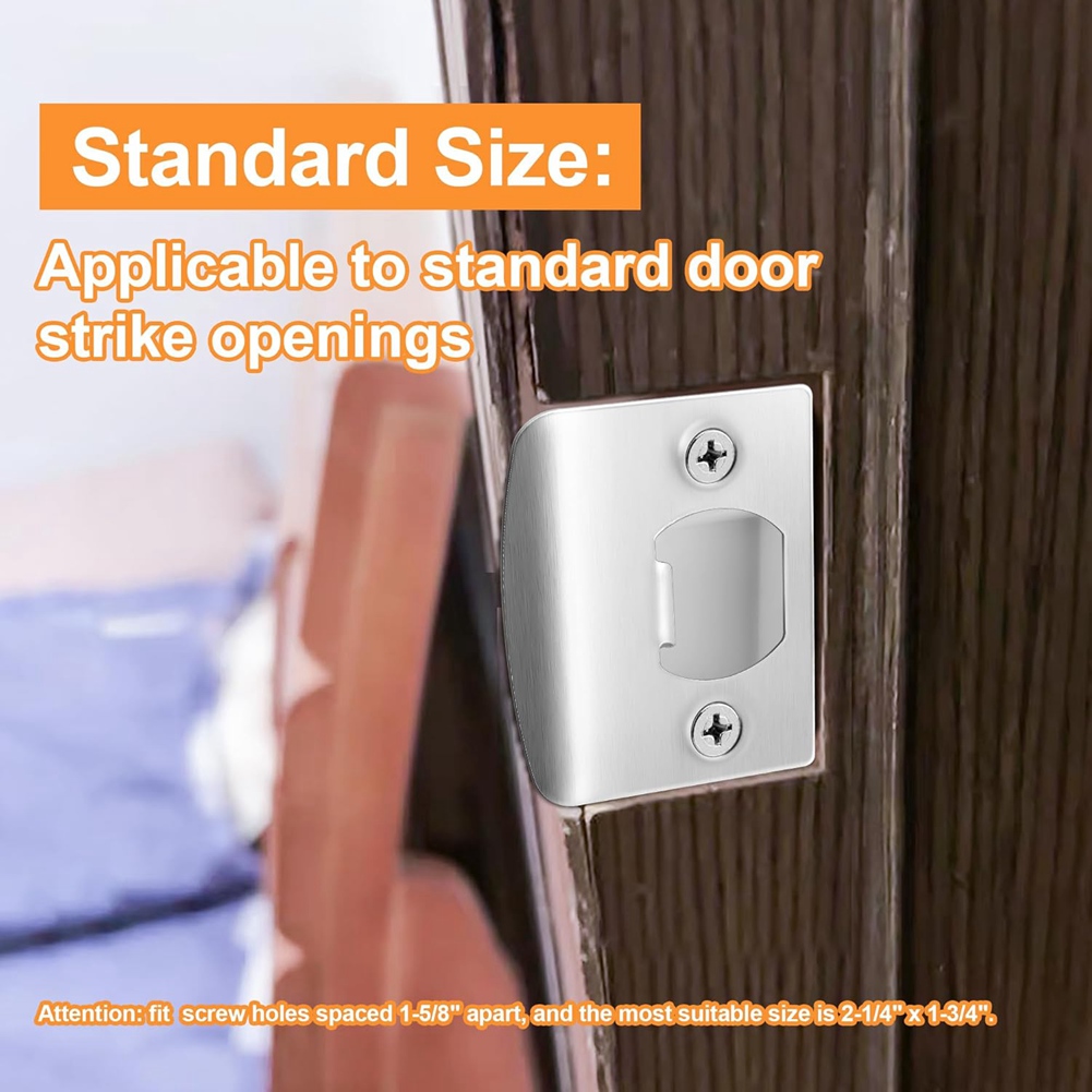 AA81-4 パック ドアラッチストライクプレート-ステンレ - Door Reinforcer Kit のレビューと価格