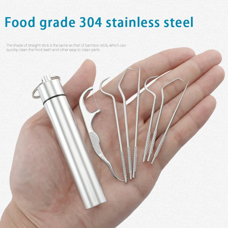 3/4/5/7 個ポータブルステンレス鋼つまようじフロスセッ - Lock Picking Set のレビューと価格