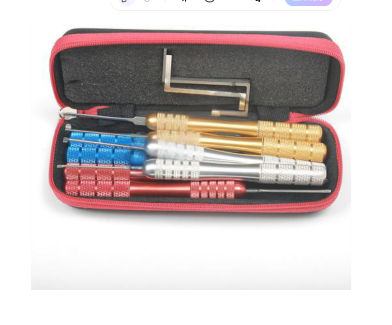プロフェッショナルロックピックキット透明トレーニングロックロ - Lock Picking Set のレビューと価格