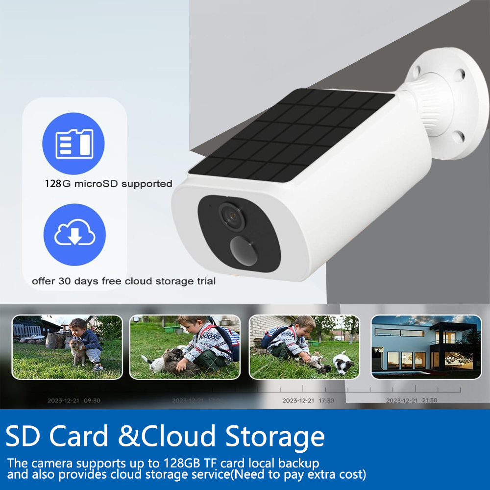 Tuya 5MP ソーラーセキュリティカメラワイヤレス屋外  - Home Security No Wifi のレビューと価格