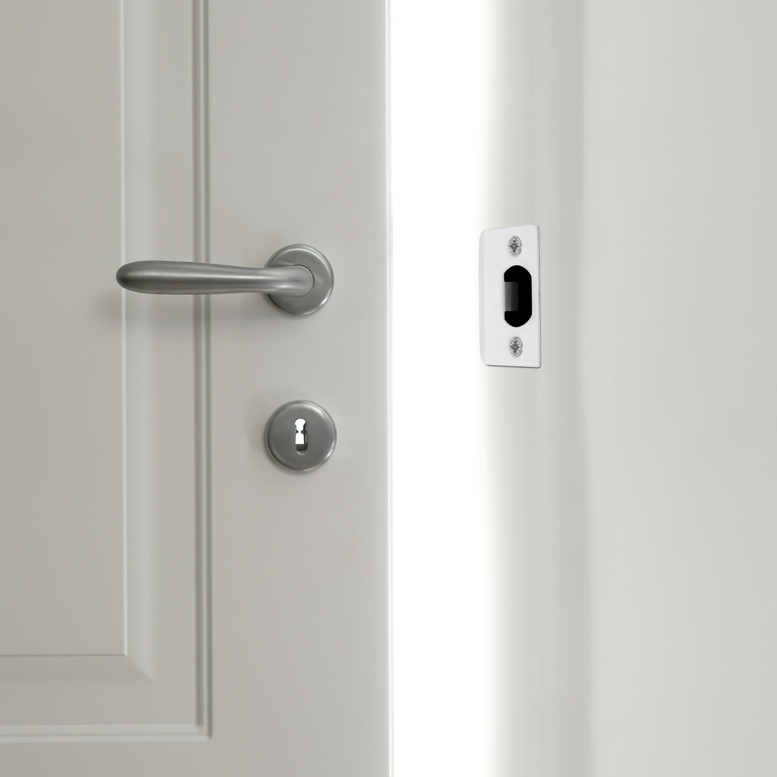 8 個のドアロックタングバックルプレート仕上げ金属ストライク - Door Reinforcer Kit のレビューと価格