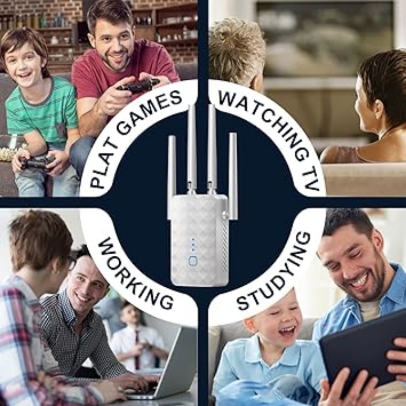 1200Mbps WiFiリピーター ワイヤレス 2.4G/ - Home Security No Wifi のレビューと価格
