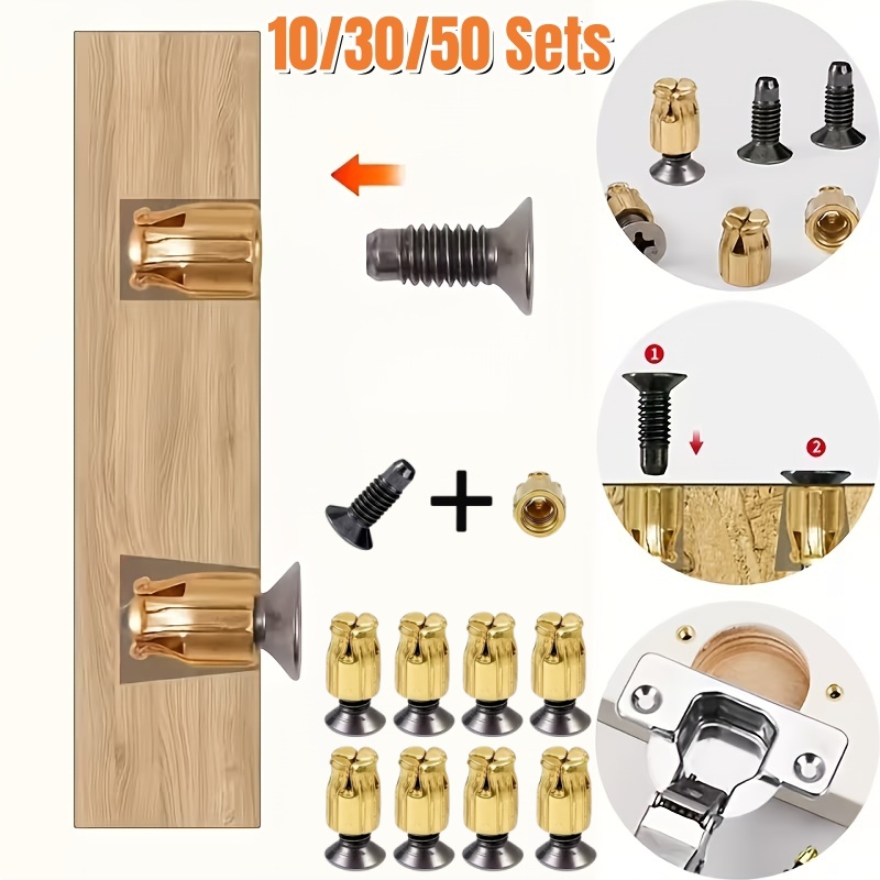 10/30/50セット再利用可能なヒンジ修理インサートキット - Door Reinforcer Kit のレビューと価格