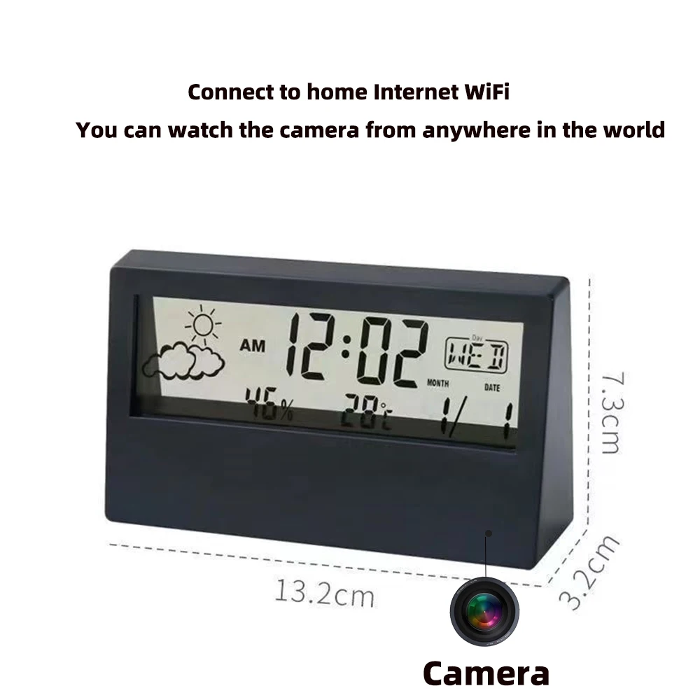 4K WiFi時計型カメラ（動体検知機能付き） |   アプ - Hidden Camera Clock のレビューと価格