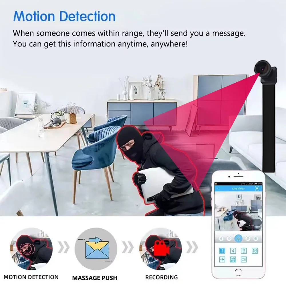 アップグレード版、4K HDミニWiFiカメラ、遠隔視聴対応 - Hidden Camera Clock のレビューと価格